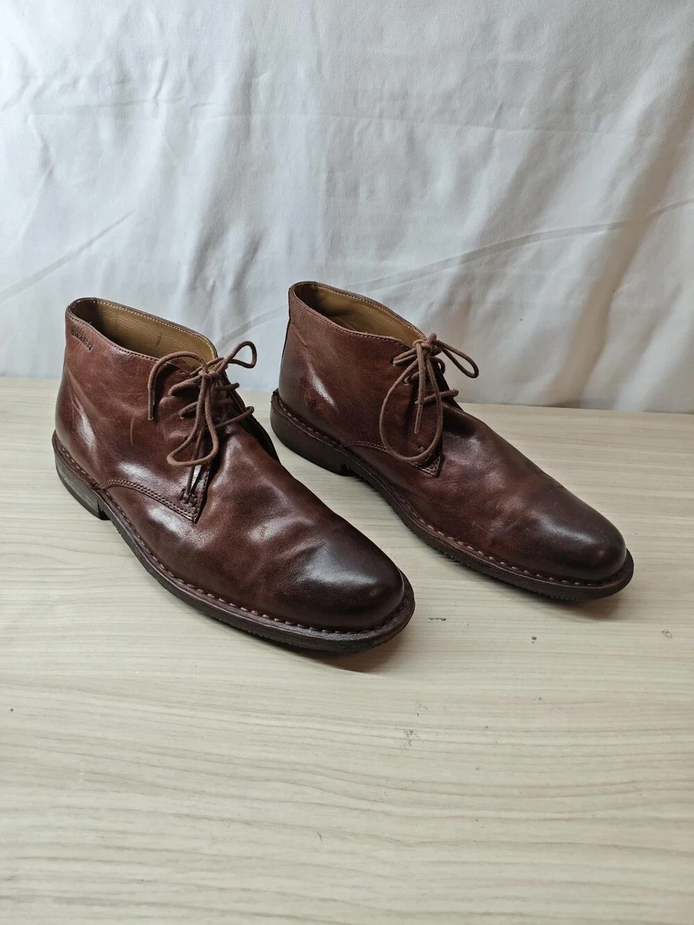 Sebago Shoes Mens Size 9.5D Leather Chukka Boots Lace Up Casual Goodyear Welt